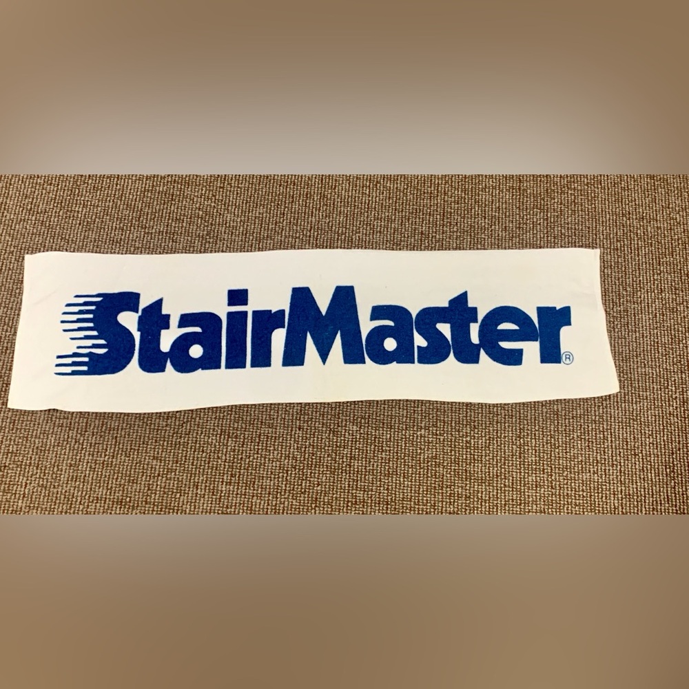 Vtg 1980s 1990s Plush Terry Cloth Stairmaster Exercise Gym Towel